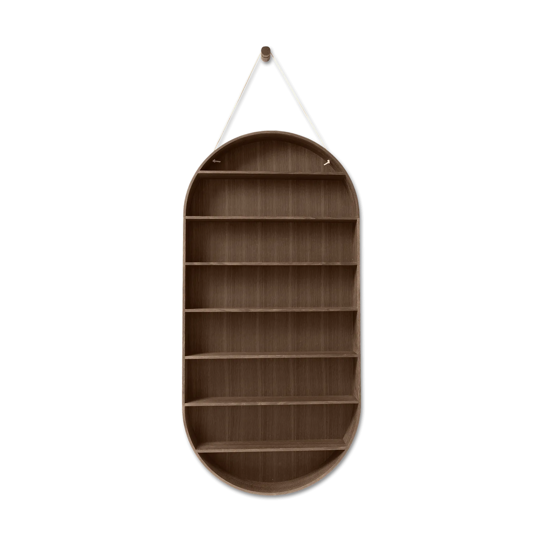 Oval Dorm hylle, Smoked oak Ferm Living