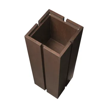 Parcel pidestall - Dark stained, 30x30x90 cm - Ferm Living