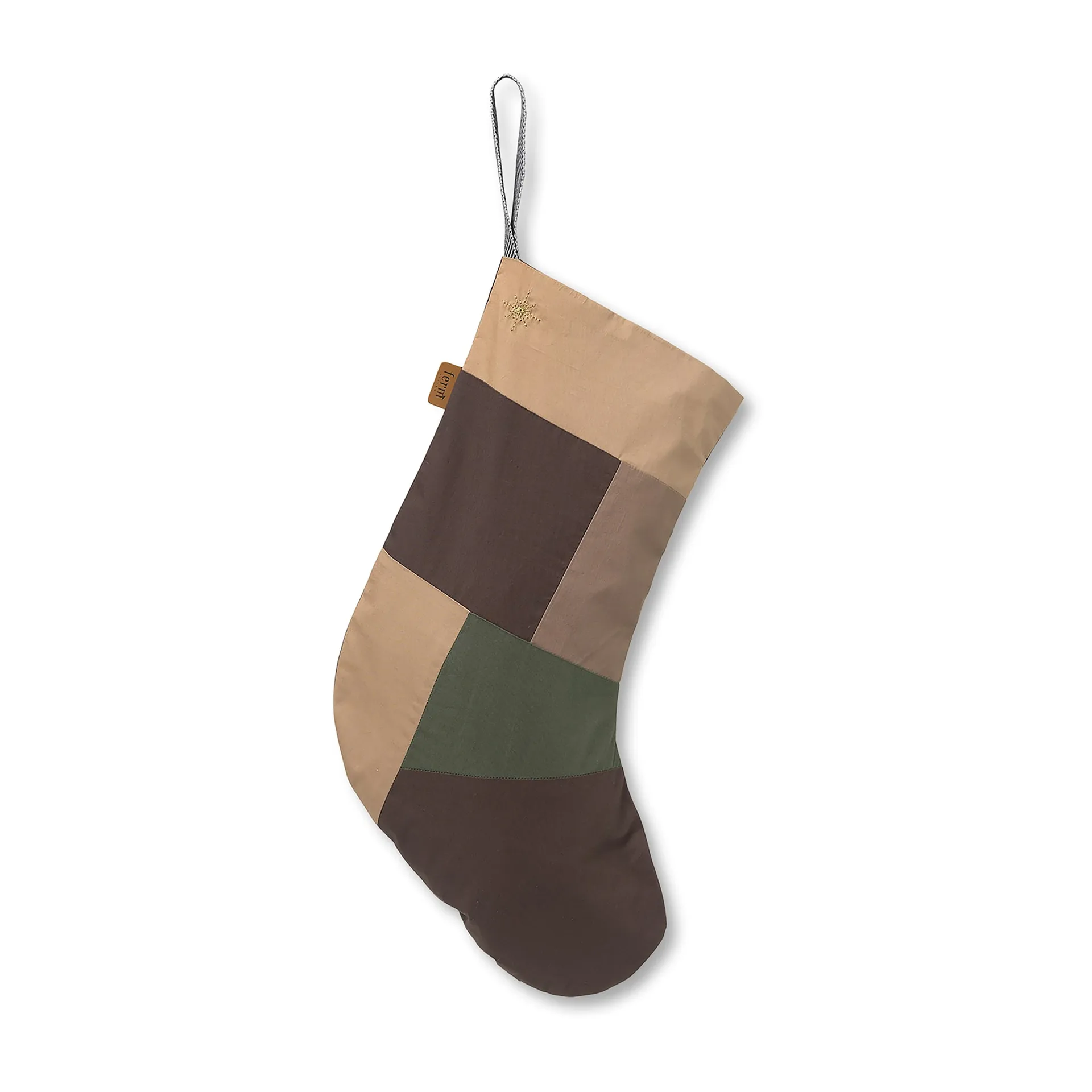 Patchwork julestrømpe, multi Ferm Living