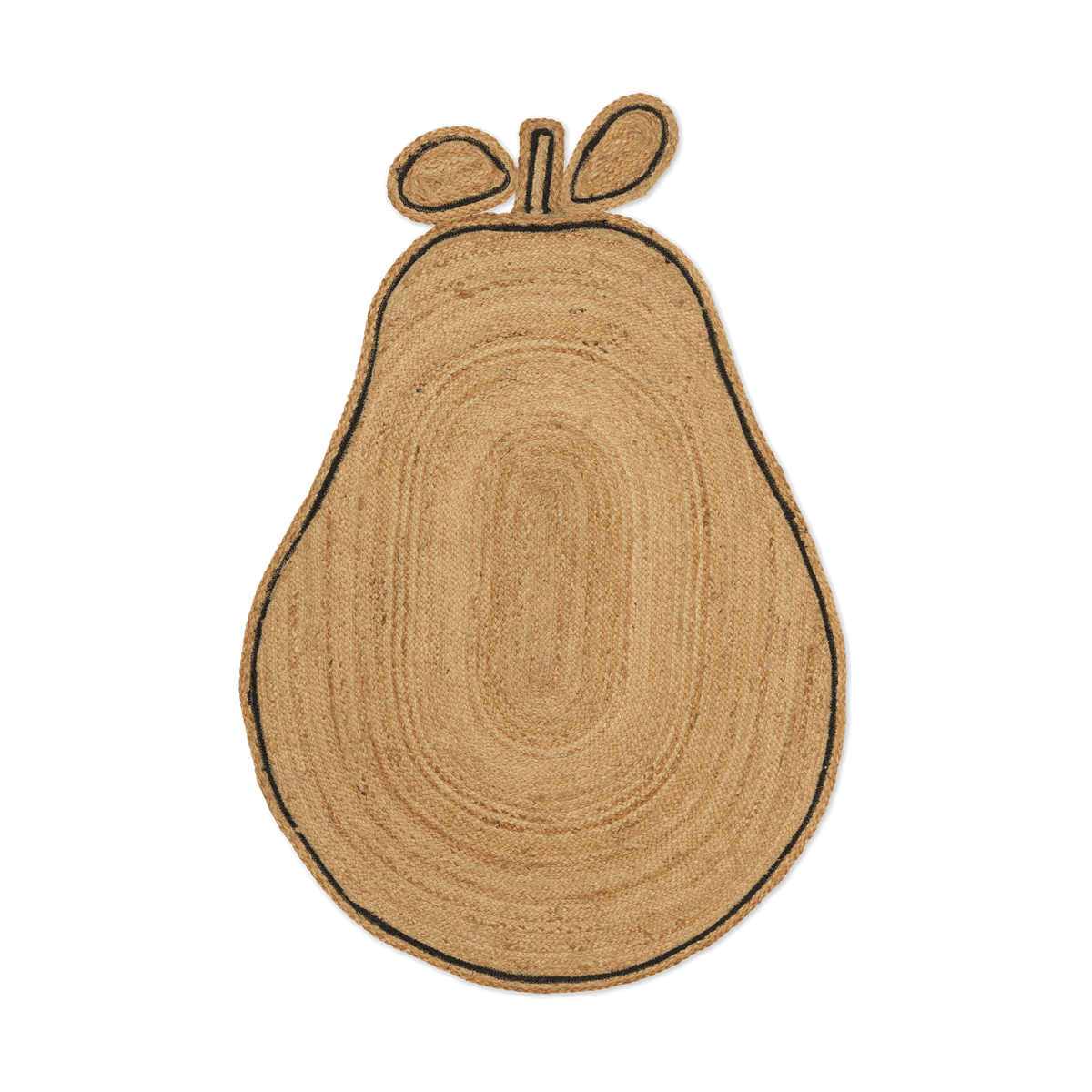 Ferm Living Pear braided juteteppe Natural | Skandinavisk Design | Lugg- & Ryeteppe | Brun