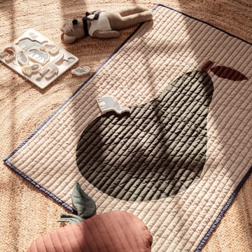 Pear pledd 80x110 cm - Sand-mørkgrønn - Ferm Living