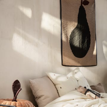 Pear pledd 80x110 cm - Sand-mørkgrønn - Ferm Living