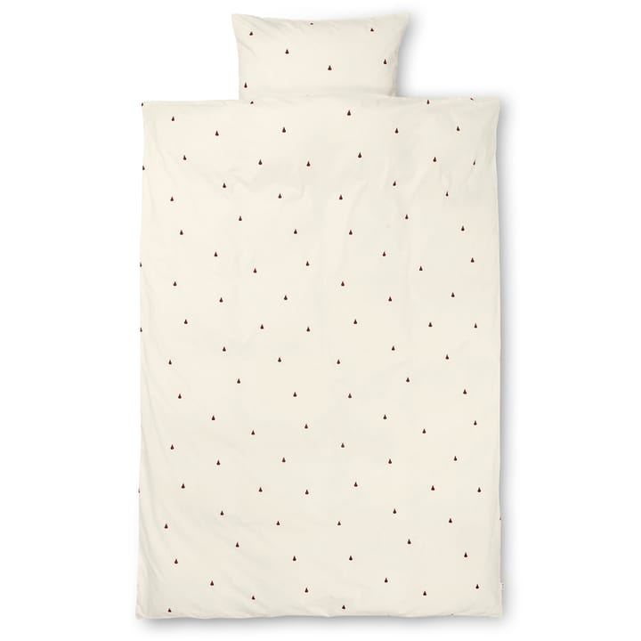 Pear sengesett 140x200 cm - Off white-cinnamon - Ferm LIVING