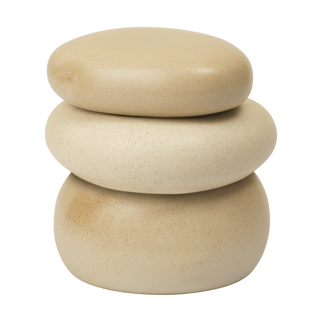 Ferm Living Pebble eske large Sand/Cream | Skandinavisk Design | Bokser & Esker | Beige