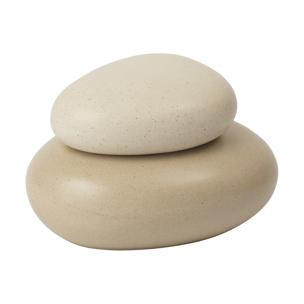 Ferm Living Pebble eske medium Sand/Cream