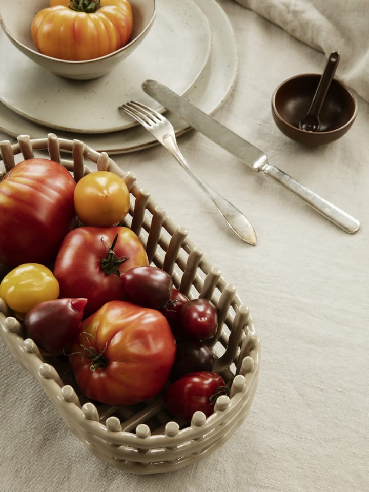 Petite saltkar med skje 2 deler, Chocolate Ferm Living