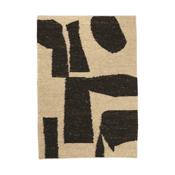 Piece ullteppe - Off-white-Coffee, 140 x 200 cm - Ferm Living