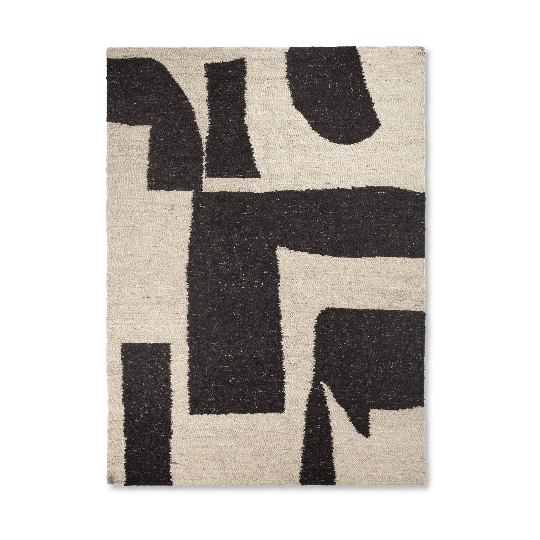 Piece ullteppe, Off-white-Coffee, 200 x 300 cm Ferm Living