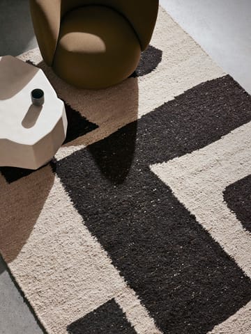 Piece ullteppe - Off-white-Coffee, 200 x 300 cm - Ferm Living