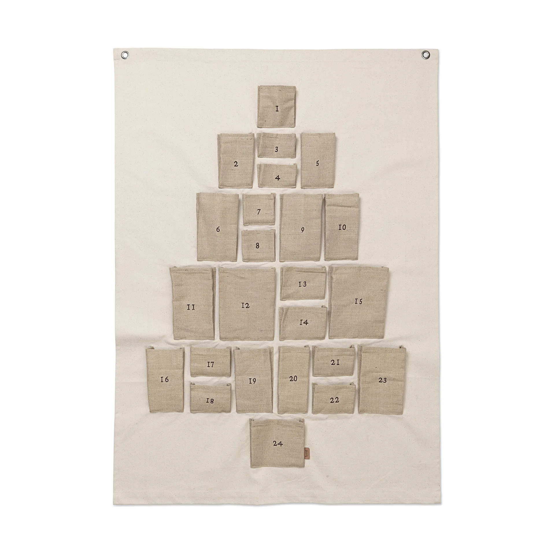 Pine julekalender, Maxi 90 x 125 cm Ferm Living