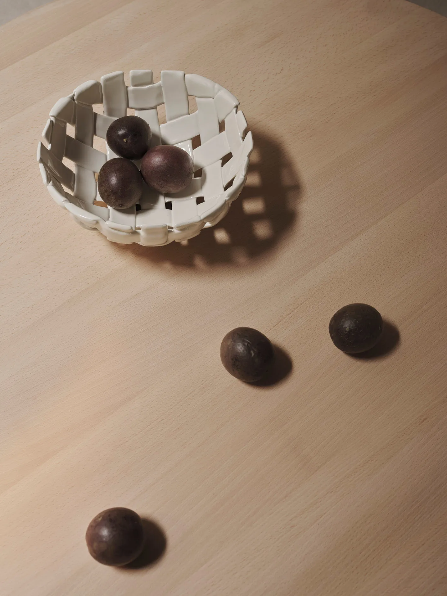 Plait skål Ø24 cm, Off white Ferm Living