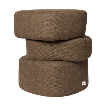 Plyo staple sittepuff - Dark brown - Ferm Living