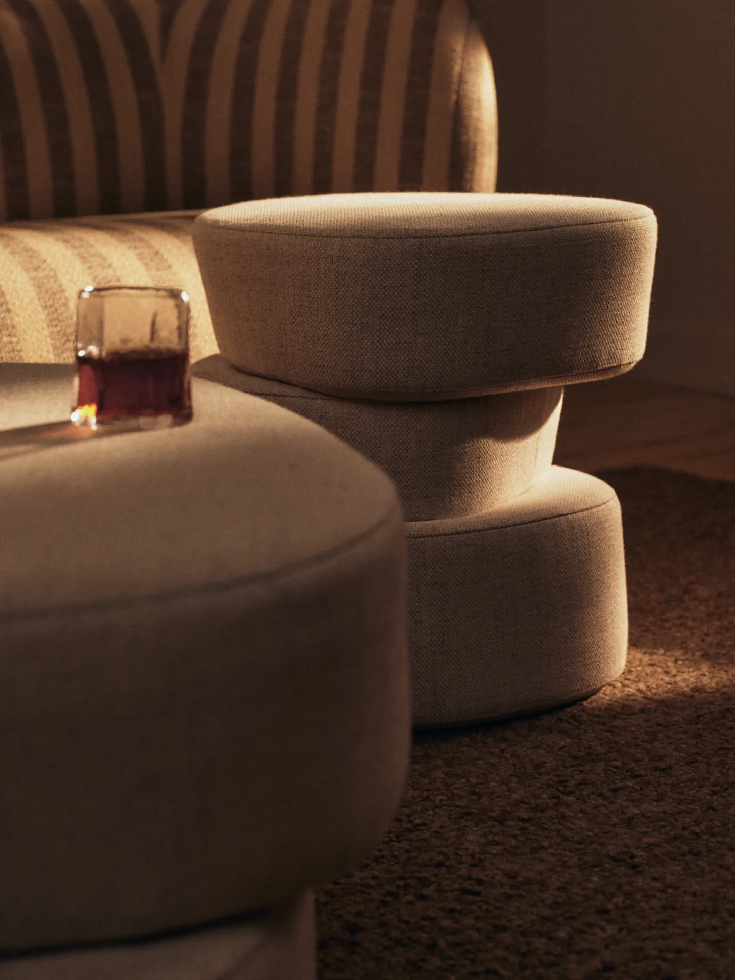 Plyo staple sittepuff, Off-white Ferm Living