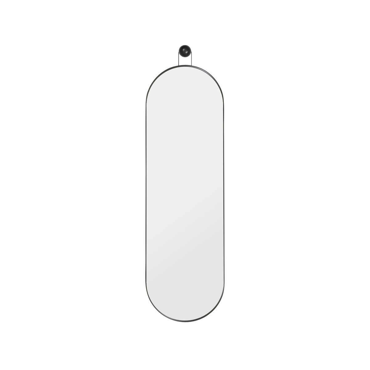 Bilde av ferm LIVING Poise oval speil svart