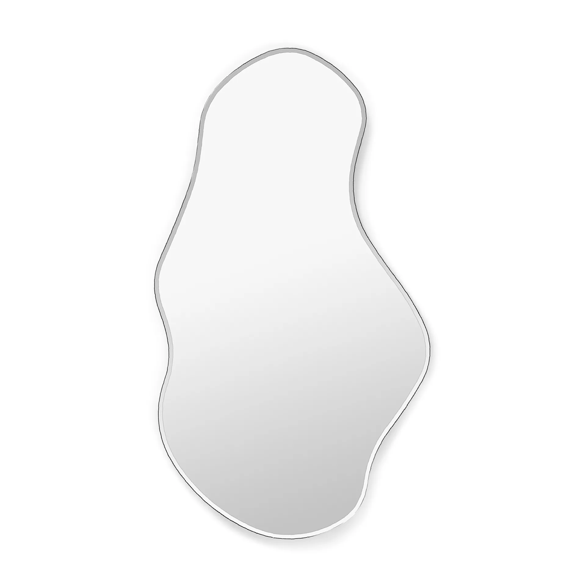 Pond speil large, Dark chrome Ferm Living