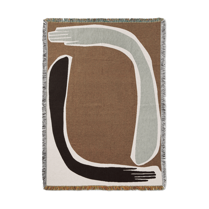 Pose Tapestry pledd 120x170 cm - Coffee - Ferm Living