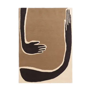 Pose teppe - Coffee-off white, 140x200 cm - Ferm Living