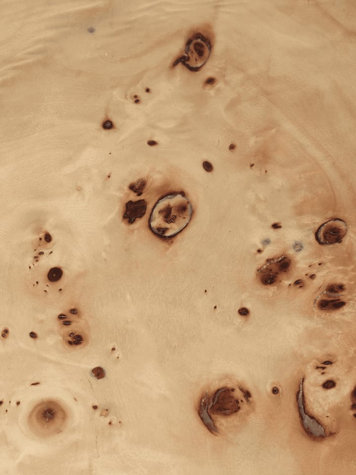 Post salongbord small Ø 65 cm, Burl veneer Ferm Living