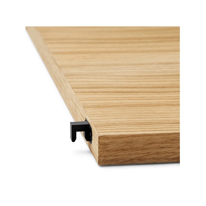 Punctual Perforated hylle 90 cm, oak oiled, anthracite Ferm Living