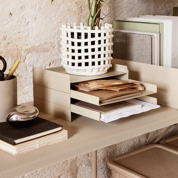 Punctual Perforated hylle 90 cm - oak oiled, cashmere - Ferm Living