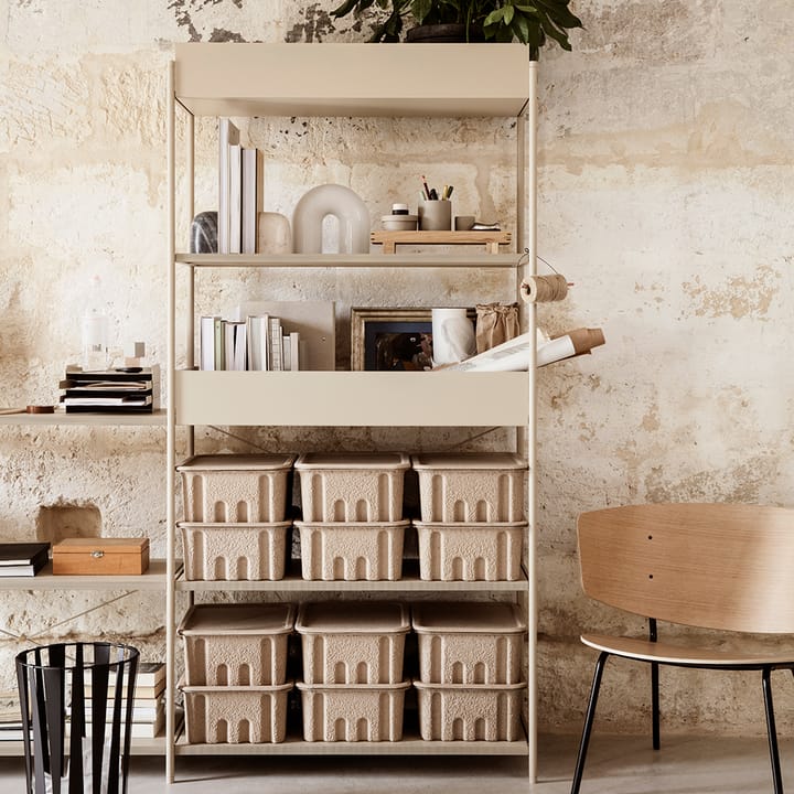 Punctual Perforated hylle 90 cm, oak oiled, cashmere Ferm Living