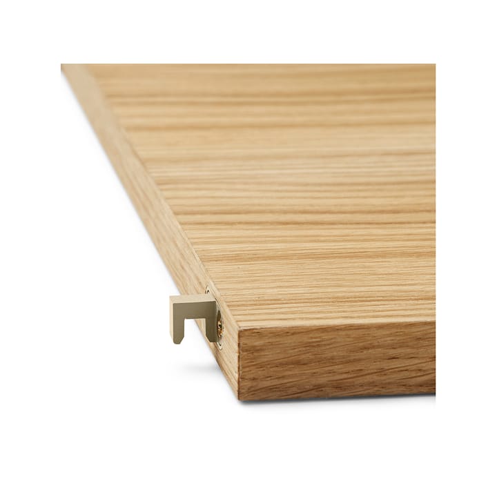 Punctual Perforated hylle 90 cm, oak oiled, cashmere Ferm Living