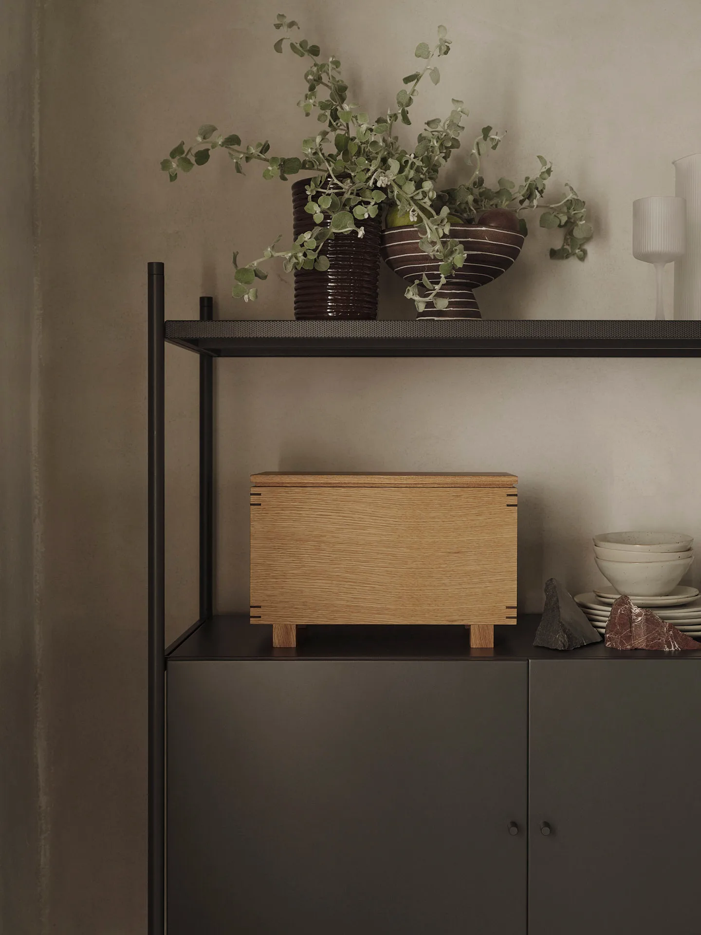 Punctual skap 41,6x91,5 cm, Anthracite Ferm Living