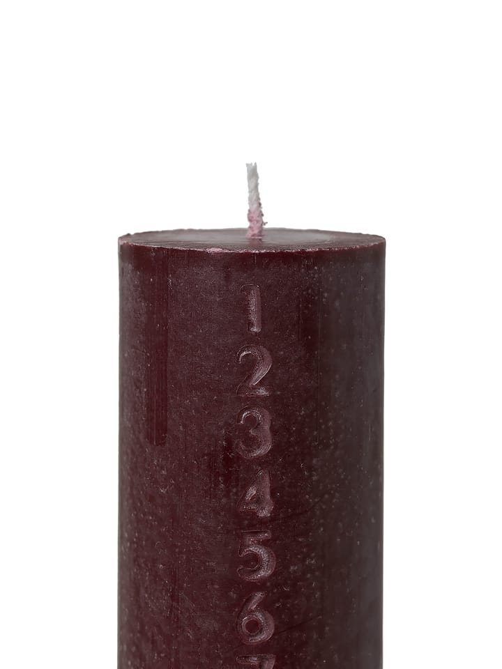 Pure kalenderlys, burgundy Ferm Living