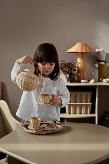 Rattan teservise 3 deler - Natural - Ferm Living