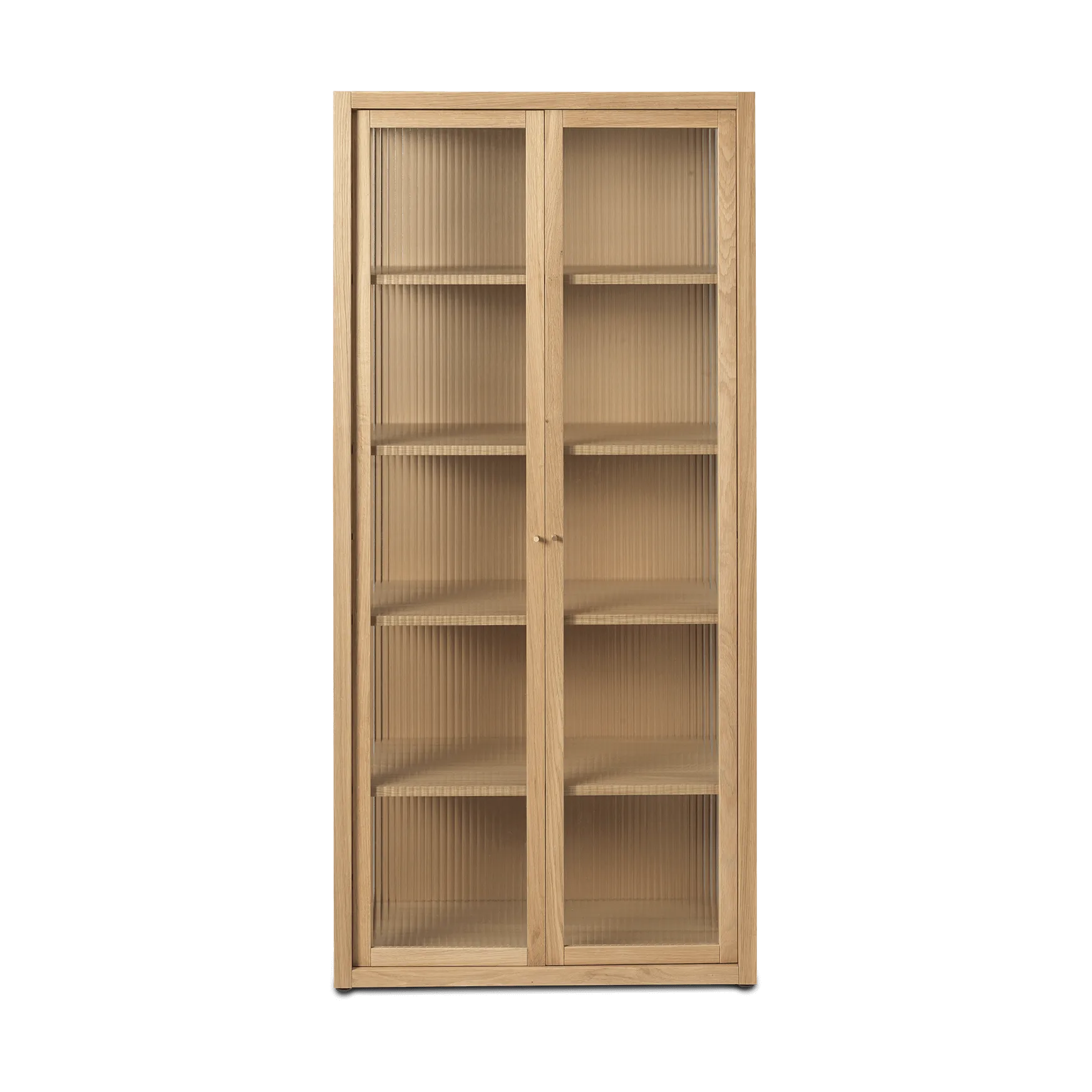 Reed vitrineskap 70x155 cm, Natural oak Ferm Living
