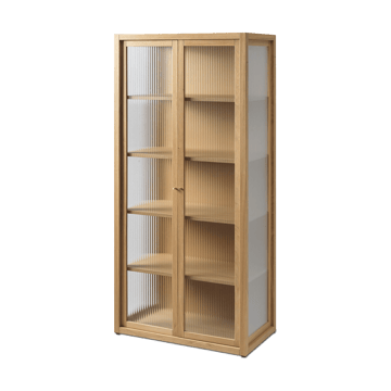 Reed vitrineskap 70x155 cm - Natural oak - Ferm Living