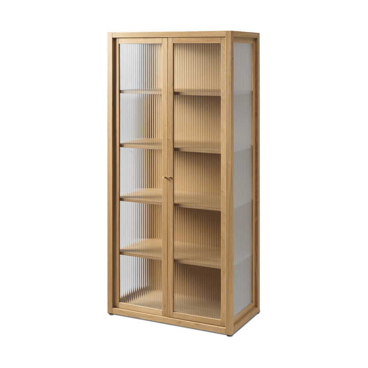 Reed vitrineskap 70x155 cm, Natural oak Ferm Living
