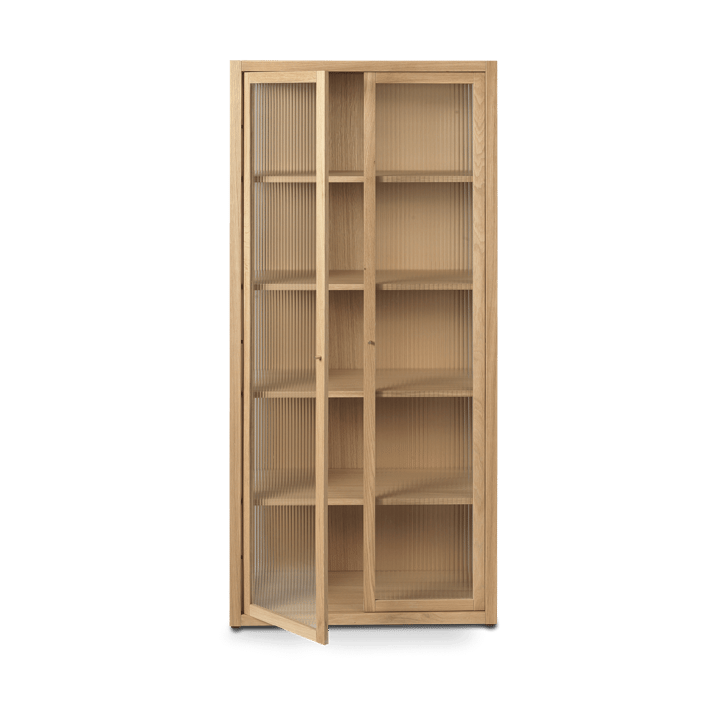 Reed vitrineskap 70x155 cm, Natural oak Ferm Living
