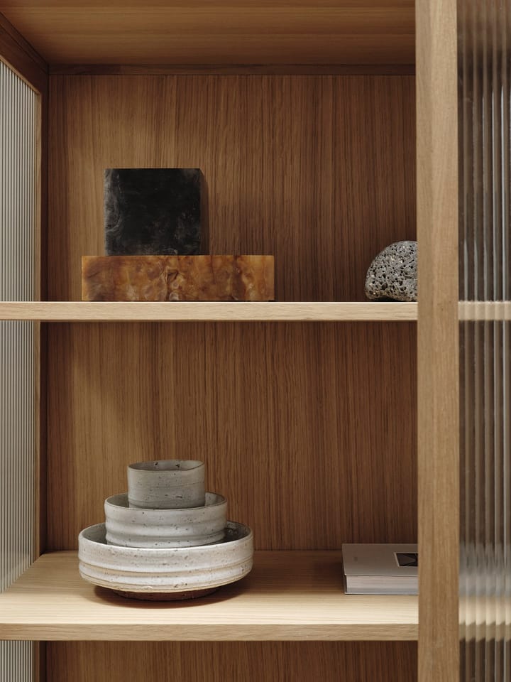 Reed vitrineskap 70x155 cm, Natural oak Ferm Living