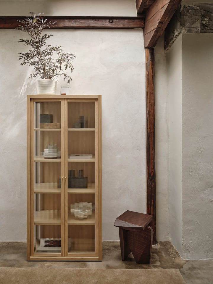 Reed vitrineskap 70x155 cm, Natural oak Ferm Living