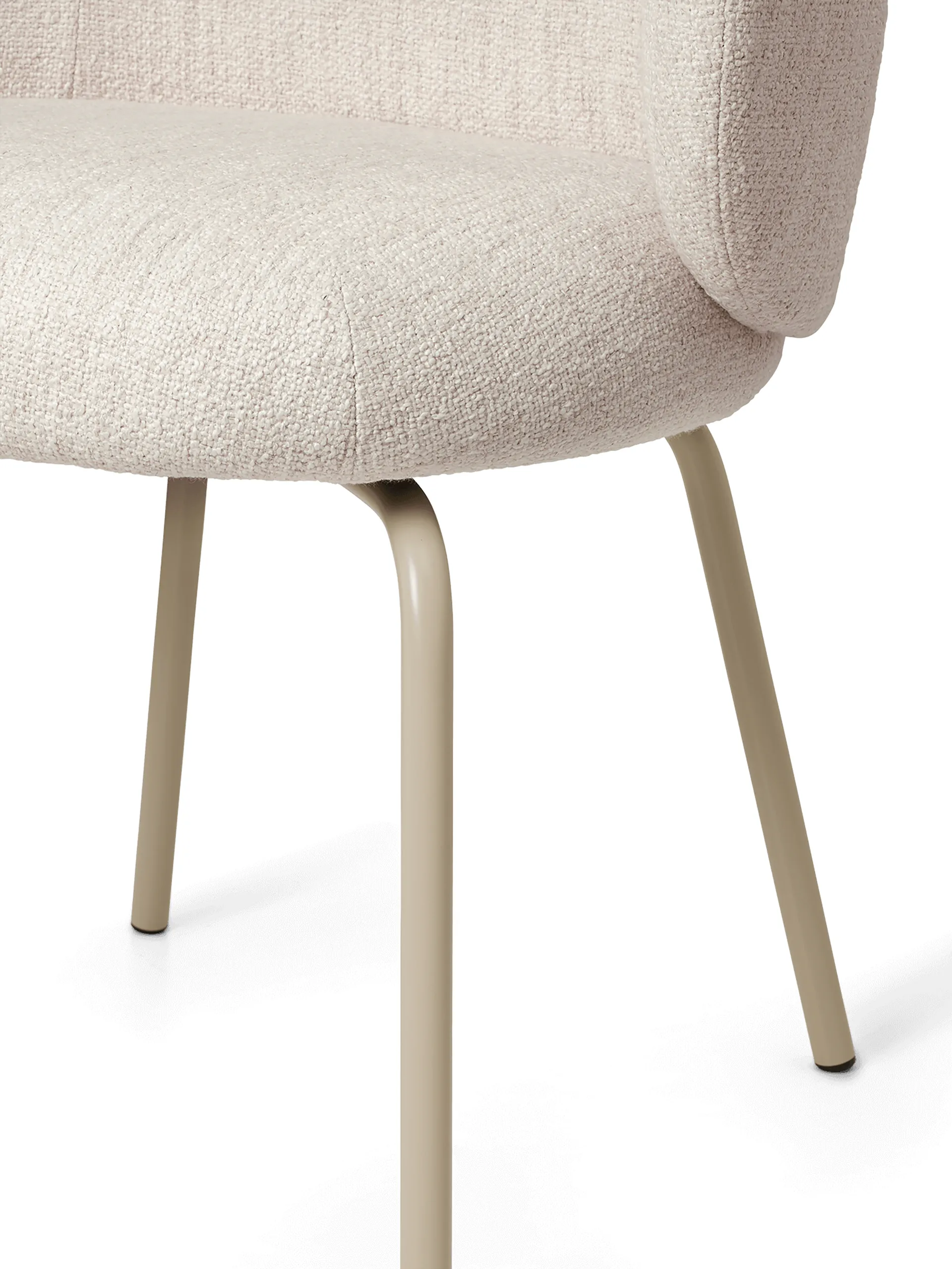 Rico dining chair bouclé, Offwhite-cashmere Ferm Living