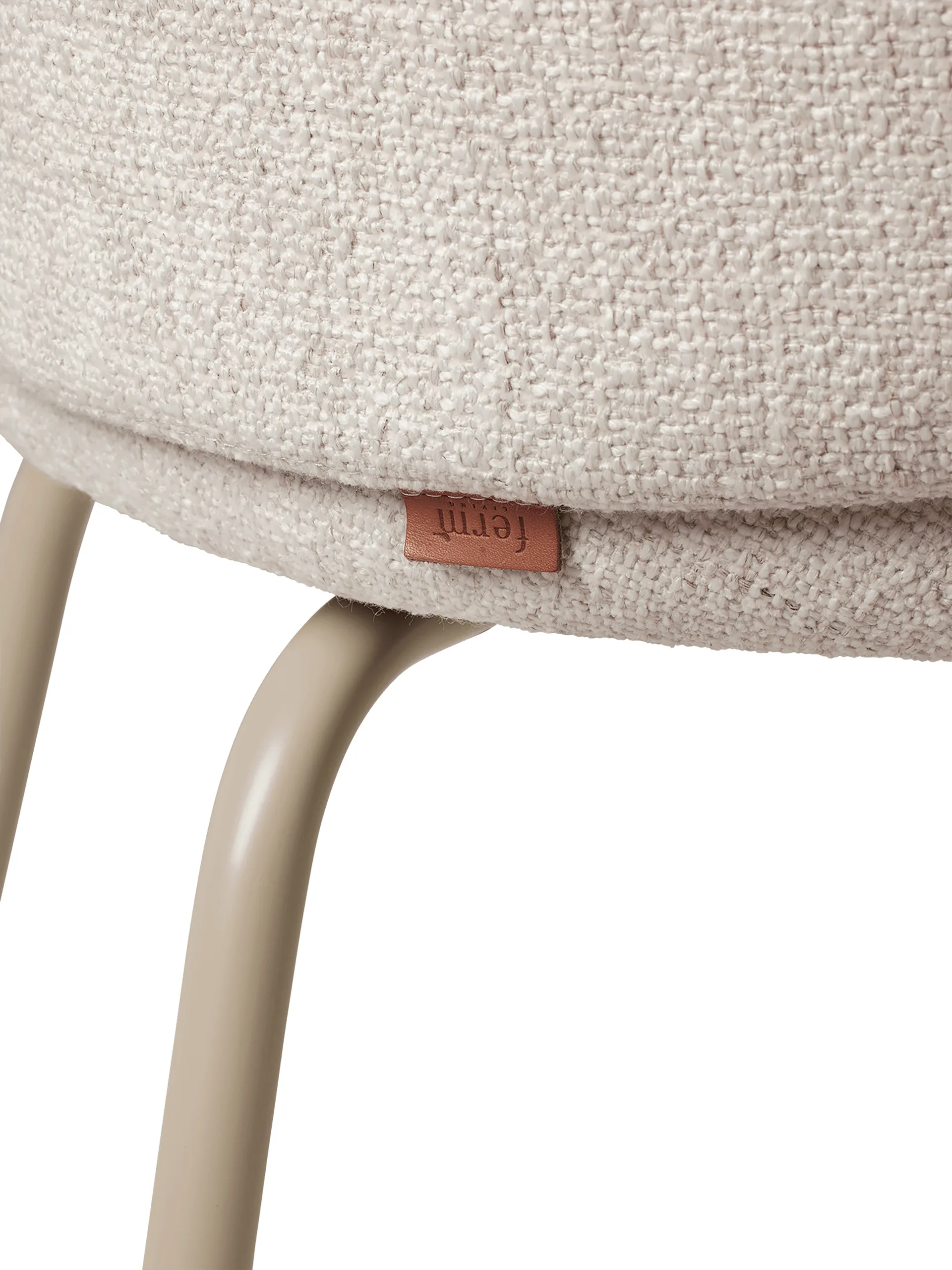Rico dining chair bouclé, Offwhite-cashmere Ferm Living
