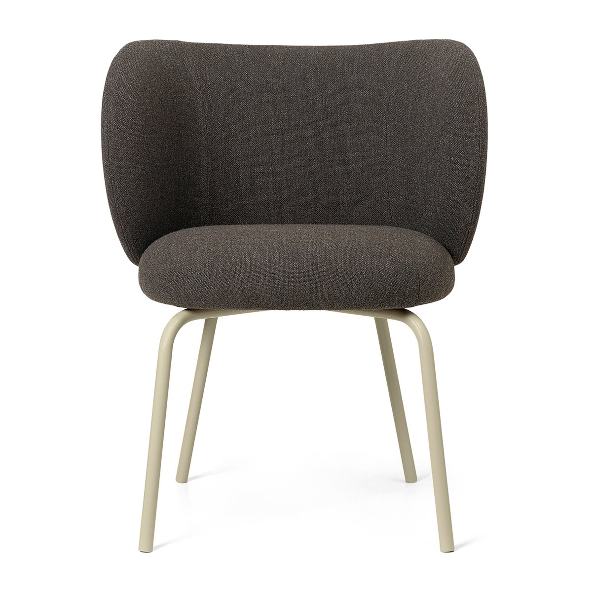 Ferm Living Rico dining chair hallingdal Dark grey brown-cashmere