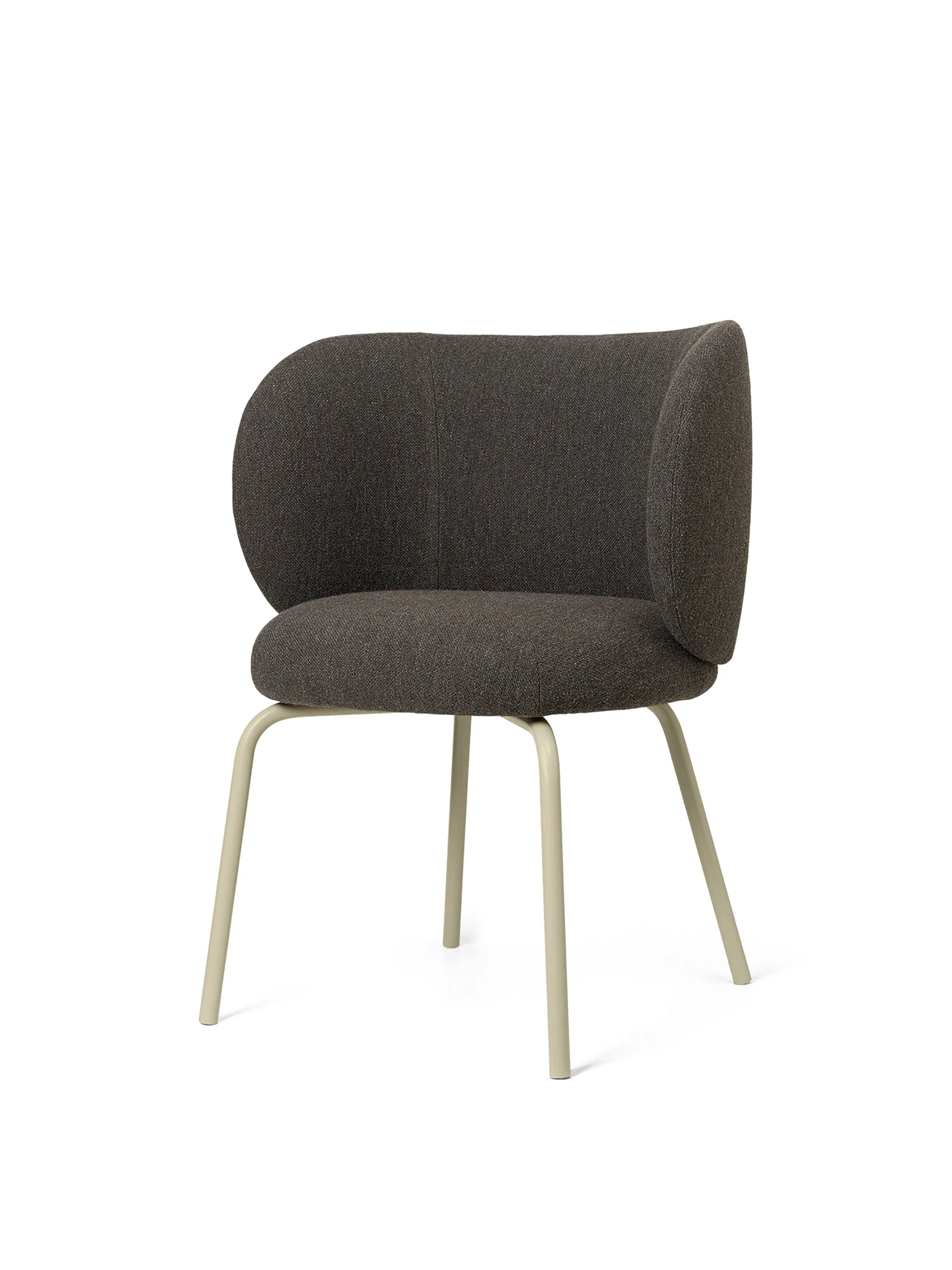 Rico dining chair hallingdal, Dark grey brown-cashmere Ferm Living