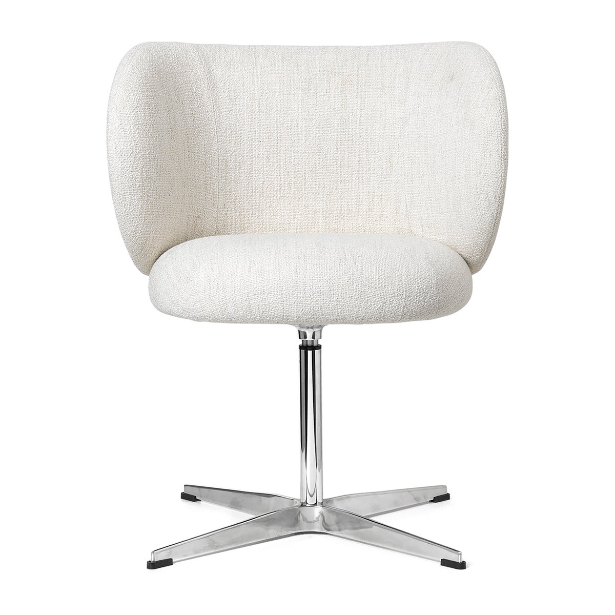 Ferm Living Rico dining chair swivel bouclé Offwhite