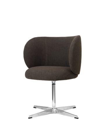 Rico dining chair swivel hallingdal - Dark grey brown - ferm LIVING