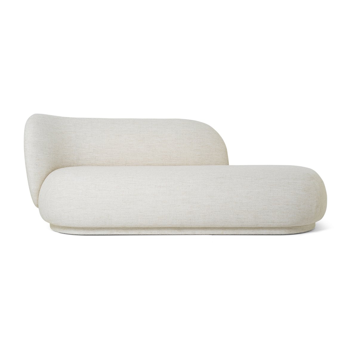 Ferm Living Rico divan bouclé venstre Offwhite | Skandinavisk Design | Sofaer | Hvit