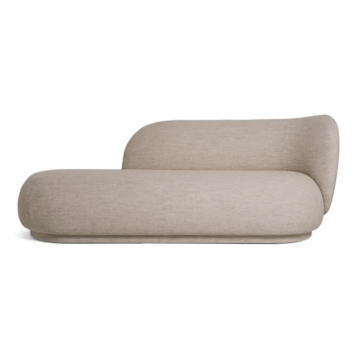 Rico divan sjeselong bouclé høyre - Bouclé sand - Ferm Living