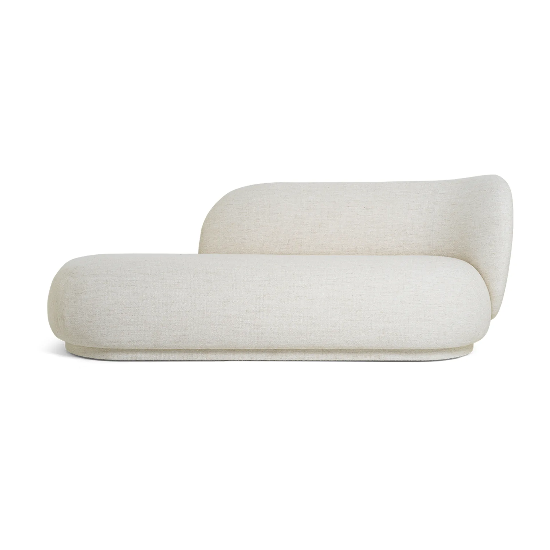 Rico divan sjeselong bouclé høyre, Offwhite Ferm Living