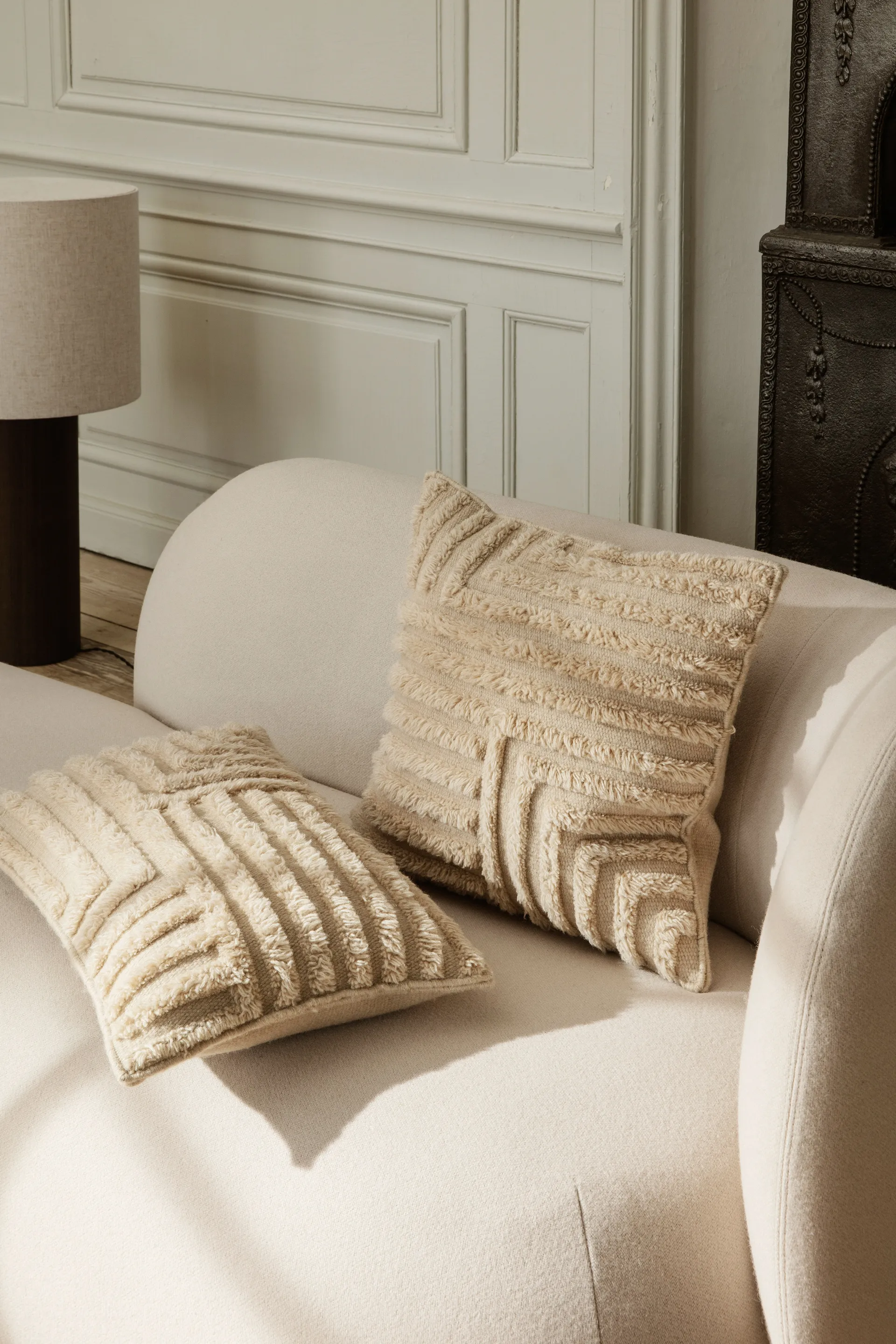 Rico divan sjeselong høyre, Brushed offwhite Ferm Living