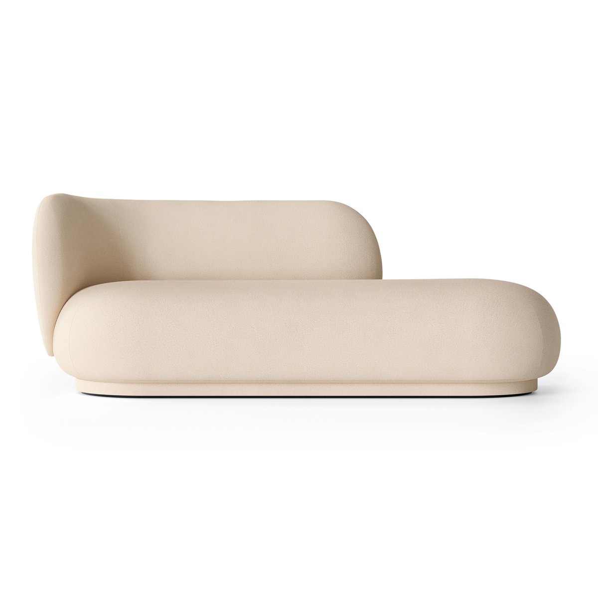 Ferm Living Rico divan venstre Brushed offwhite | Skandinavisk Design | Sofaer | Hvit
