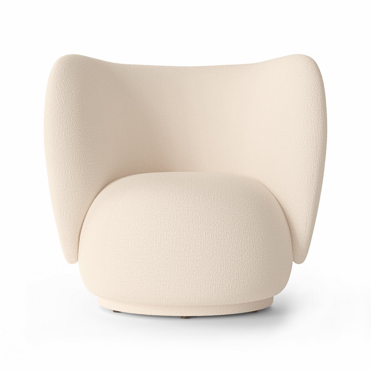 Ferm Living Rico lounge chair boucle Wool bouclé off-white