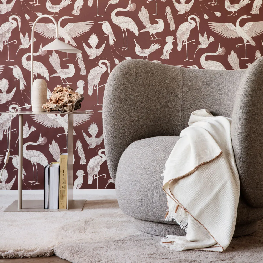 Rico lounge chair lenestol, Brown, brushed Ferm Living