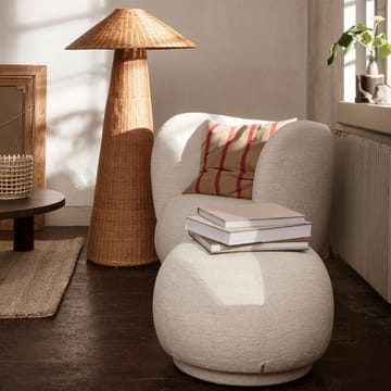 Rico lounge chair lenestol - Warm grey, brushed - ferm LIVING