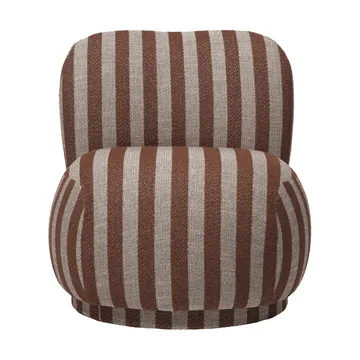 Rico lounge chair piccolo lenestol - Louisiana, Sand-chocolate - Ferm Living